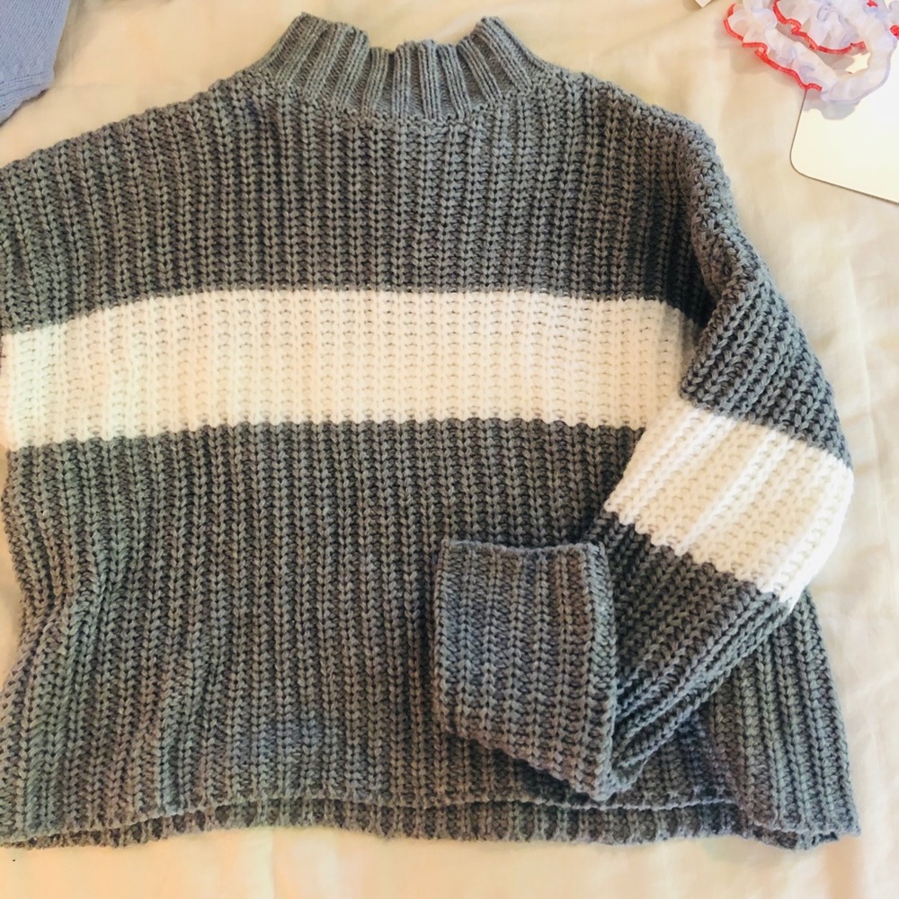 🤍Cropped Turtleneck Pullover